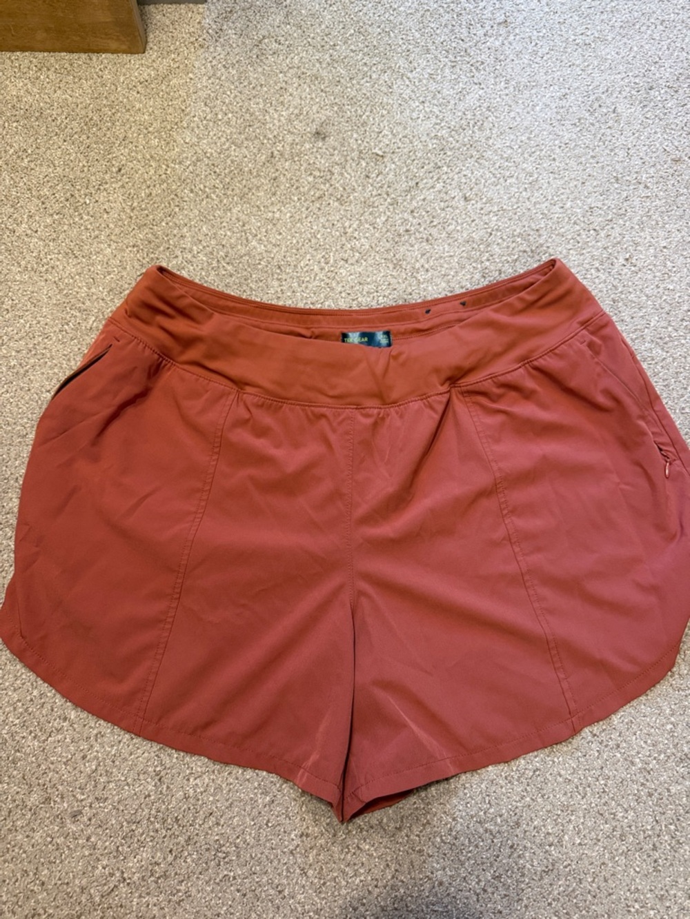 tek gear Rust Orange Athletic Shorts